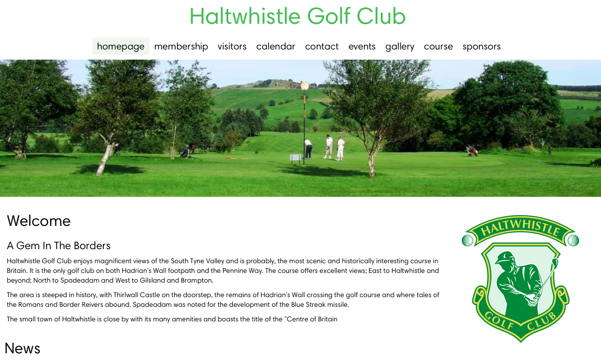 haltwhistle golf club